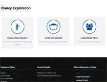 Tablet Screenshot of clancyexploration.com